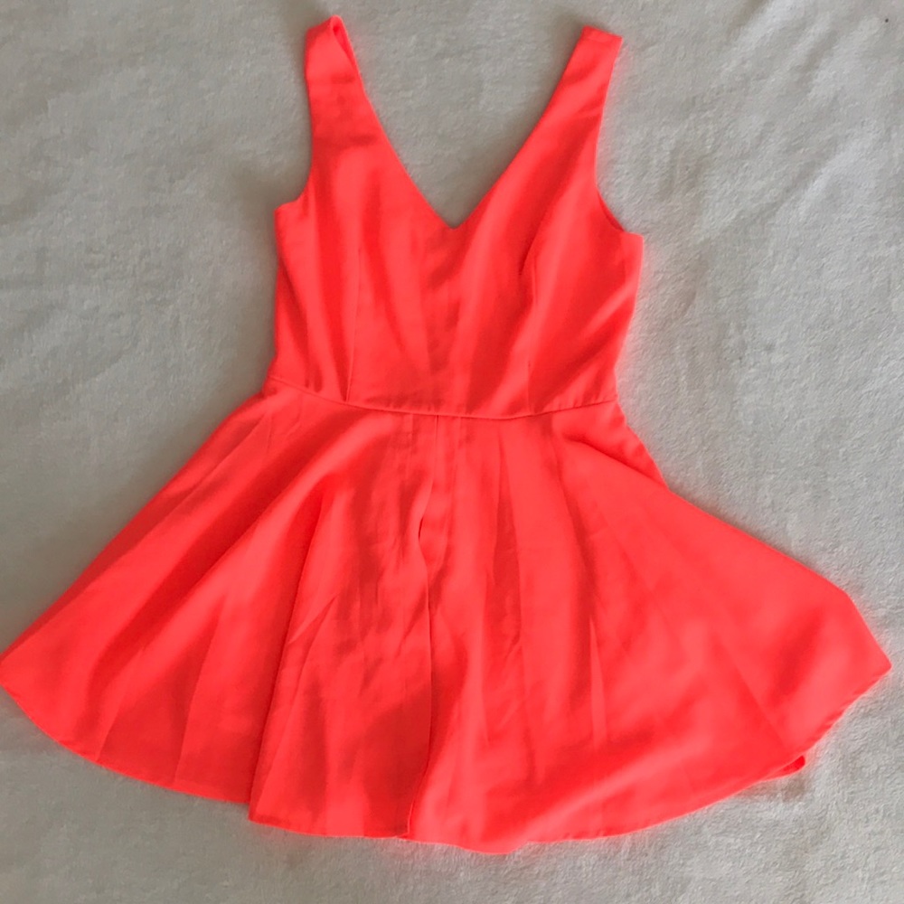 Lush Skort Style Dress Neon